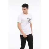 Kinetix Beyaz Erkek Kısa Kol T-Shirt ML STEN 11PRF-244 4FX