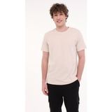 Kinetix MB CZ JK 11BS101 5FX Bej Erkek Kısa Kol T-Shirt - 2XL