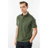Kinetix MB Pam 12SN328 6fx Haki Erkek Polo Yaka Kısa Kol T-Shirt - 2XL