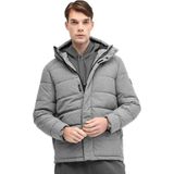 Kinetix ml Downey Coat 5pr Antrasıt Melanj Erkek Kısa Kaban - Gri - 2XL