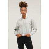 Kinetix W-SDK241 Rachel Full Zip Gri Kadin Eşofman Üstü