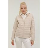 Kinetix W-SN659 Basıc Padded Coat Ekru Kadın Mont - XS - Bej