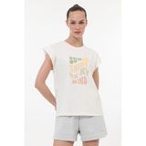 Kinetix Wl Gosıa 11MS201 5fx Ekru Kadın Kısa Kol T-Shirt - XS - Bej