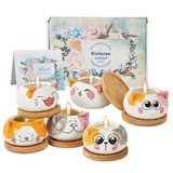 Kinforse Kokulu Mumlar Kadınlar için Hediyeler, Onun için Doğum Günü Hediyeleri, Kadınlar için Hediyeler, Kadınlar için Kedi Hediyeleri, Kadınlar için 6 Paket Yenilik Hediyeler Doğum Günü Eşsiz…