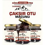 King 3 x 240 gr Pro Naturel Çakşır Otu Macunu Ballı Polenli Güç ve Kuvvet - 740 gr