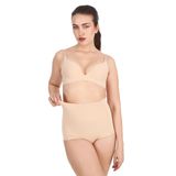 King Bee 2 Beden Küçülten Toparlayıcı Iz Yapmayan Kaymaz Ten Kontrol Yeni Nesil Lazer Kesim Slip Korse (TEN, L-XL)