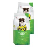 King Biftekli Yetişkin Köpek Maması 2 x 7 kg