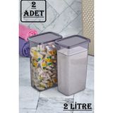 King Boy 2 Adet 2 Lt Toz Tablet Deterjan Saklama Kutusu Erzak Saklama Kabi Banyo Duzenleyici