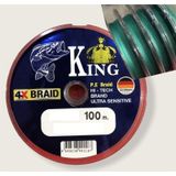 KİNG BRAİD ULTRA SENSİTİVE ALMAN İP MİSİNA 4X PE ÖRGÜ 0,10MM