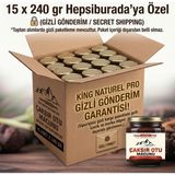 King Çakşır 15 Kavanoz x 240 gr ( 1 Koli ) Bitkisel Besin Ginsengli & Epimedyumlu Mesir Macunu - 3 kg