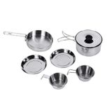 King Camp Backpacker III Silver 2 Kişilik Yemek Seti