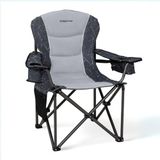 King Camp KingCamp Juniper Bel Destekli Ultra Konforlu XL Kamp Sandalyesi L.Grey