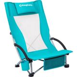 King Camp Kingcamp Lilac High Comfort Plaj ve Dinlenme Sandalyesi Cyan - Metal - Turkuaz