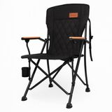 King Camp KingCamp Polar Comfort Plus Ultra Konforlu Katlanır Kamp Sandalyesi Black