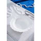 King Çukur Yemek Tabağı - 23 cm - Beyaz - 23 cm çukur yemek tabağı