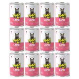 King Et Parçacıklı Kuzu Etli Yetişkin Kedi Konserve 400 Gr*12 Adet