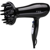 King K-428 Adora 2000 W Saç Kurutma Makinesi – Difüzörlü, İyon Teknolojili, Soğuk Hava ve 2 Hız Ayarı, Hafif ve Sessiz Tasarım - Siyah