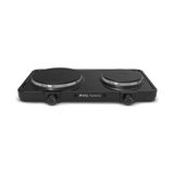 King K2104 Powerheat Duo Elektrikli Döküm Ocak Siyah