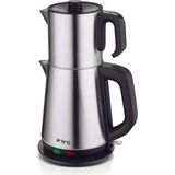 King KCM333 Sonat Çay Makinesi | 1,7l Su Isıtıcı & 0,8l Çelik Demlik | Sıcak Tutma Fonksiyonlu - Çok Renkli