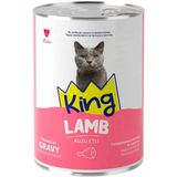 King Kedi Konservesi Kuzu Etli Sos İçerisinde Et Parçacıklı 400 Gr