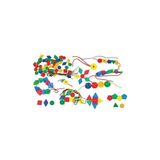 King Kids BR 7210 96 Parça Geometrik Düğmeler İpe Geçirme Oyunu