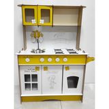 King Kids Büyük Ahşap Oyuncak Mutfak Seti - 3 mm 105 cm