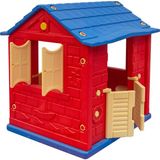 King Kids Iki Kapılı Çocuk Oyun Evi - Güvenli ve Dayanıklı, Sosyal Beceriler Geliştiren Eğlenceli Oyun Alanı - Kırmızı