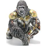 King Kong Goril Steampunk Canavar Biblo Polyester Heykel Steampunk Şık Tasarım Güç