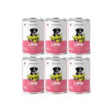 King Kuzu Etli Yavru Köpek Konservesi, Et Parçacıklı, Sos İçinde, 400 gr, 6'lı Set KI-K4Y