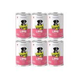 King Kuzu Etli Yavru Köpek Konservesi, Et Parçacıklı, Sos İçinde, 400 gr, 6'lı Set KI-K4Y