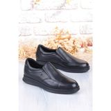King Paolo G1248 Shoeflex Comfort Hakiki Deri Erkek Ayakkabı - Siyah