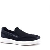 King Paolo K1182 Memory Foam Erkek Tekstil Siyah Bağcıksız Loafer Ayakkabı