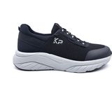 King Paolo K1267 Memory Foam Erkek Lastikli Siyah Yürüyüş Spor Ayakkabı