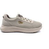 King Paolo K5174 Memory Foam Lastikli Kadın Yürüyüş Günlük Bej Spor Ayakkabı