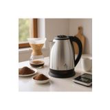 King Paslanmaz İnox Su Isıtıcı Çelik Kettle 1.8 Lt. 1500W Kks1006