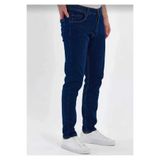 KING SEZAR Erkek Lacivert Slim Fit Likralı Esnek Jeans Erkek Kot Pantolon