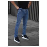 KING SEZAR Erkek Mavi Slim Fit Jeans-Erkek Kot Pantolon