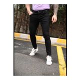 KING SEZAR Erkek Siyah Düz Klasik Rahat Slim Fit Italyan Kesimi- Regular Fit Likralı Erkek Kot Pantolon
