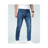 KING SEZAR Mavi Likralı Slim Fit Erkek Jean Erkek Kot Pantolon