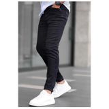 KING SEZAR Siyah Likralı Skinny Fit Erkek Jean Erkek Kot Pantolon