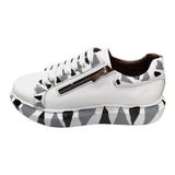 King Shoes Büyük Numara Beyaz Erkek Ayakkabı