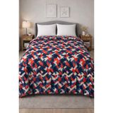 King size Desenli Pike Yatak Örtüsü Çift Kişilik 240x260 cm Fırça