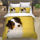 King Size Nevresim Takımı Bordür Collie Nevresim Fermuarlı Nevresim Takımı Aldults Çocuklar Için Yumuşak Hipoalerjenik Mikrofiber Yorgan Kılıfı 230X22