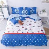 King Size Nevresim Takımı, Mavi Deniz Nevresim Takımı, Fermuarlı Kapamalı Yatak Seti, Aldults Çocuklar Için Yumuşak Hipoalerjenik Mikrofiber Yorgan Kı - Renkli - 100 x 100 cm
