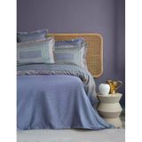 King Size Regina İndigo Elegance Saten Nevresim Takımı