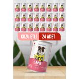 King Sos İçerisinde Et Parçacıklı Kuzu Etli 24x400 gr Köpek Konserve Maması