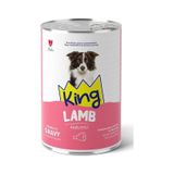 King Sos İçerisinde Et Parçacıklı Kuzu Etli Köpek Konservesi 400 G