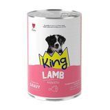 King Sos İçerisinde Et Parçacıklı Kuzu Etli Yavru Köpek Konservesi 400 gr - 1 Adet