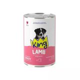 King Sos İçinde Et Parçacıklı Kuzu Etli Yavru Köpek Konservesi 400 gr