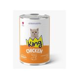 King Sos İçinde Et Parçacıklı Tavuklu Yavru Kedi Konserve Maması 400g